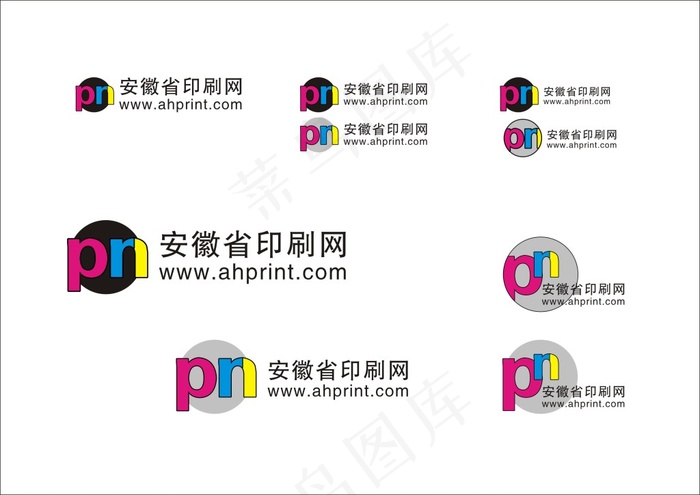 安徽省印刷网logo标志cdr矢量模版下载