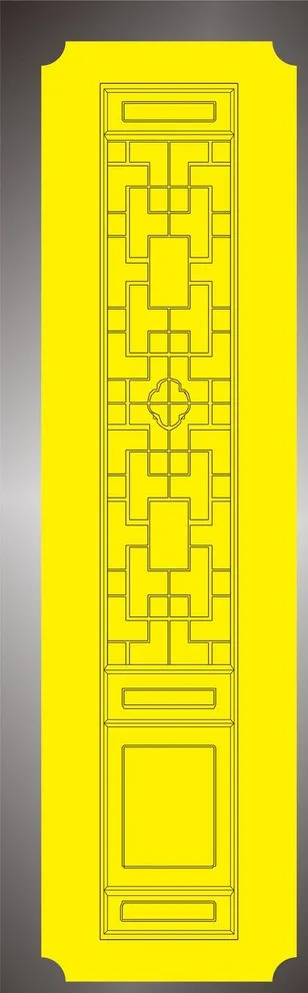 传统木门图片cdr矢量模版下载