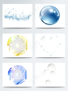 水珠和气泡结合元素PSD