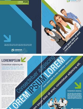 商务团队商务会议企业画册设计图片