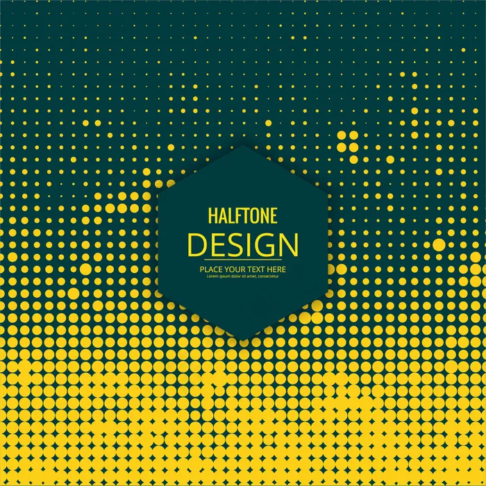 黄色点缀的背景ai矢量模版下载
