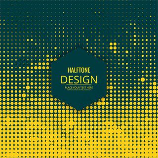 黄色点缀的背景