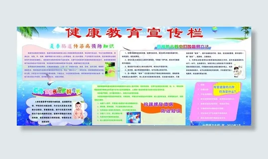夏季健康教育宣传栏图片