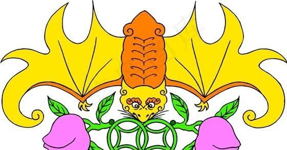 吉祥图案 中华传统图案 动物装饰图案 矢量素材 CDR格式_0003cdr矢量模版下载