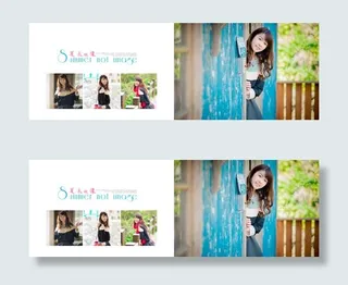 {夏日映像}宽幅写真模板