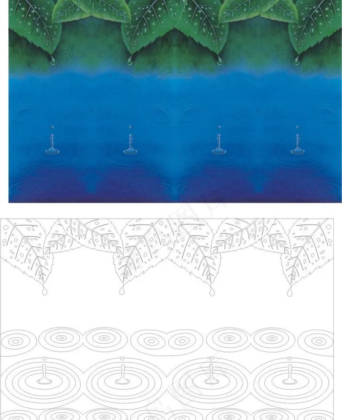 彩雕图片cdr矢量模版下载