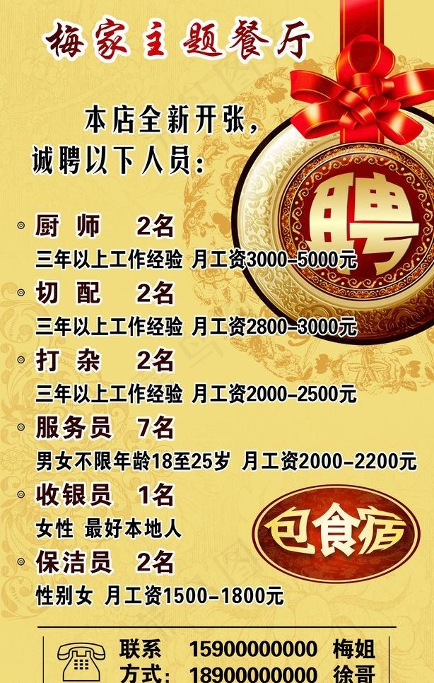 招聘图片cdr矢量模版下载