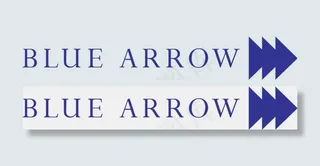 蓝色箭头标志