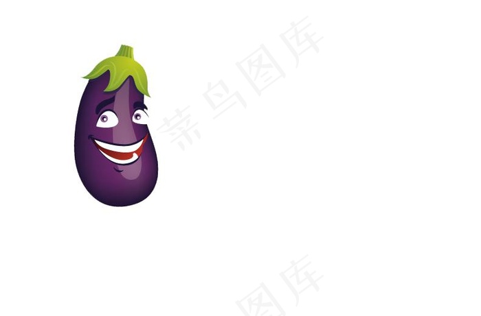 卡通茄子psd模版下载