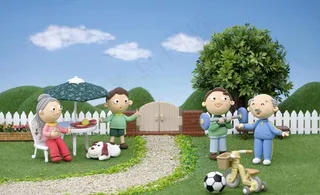 幸福一家 户外运动图片