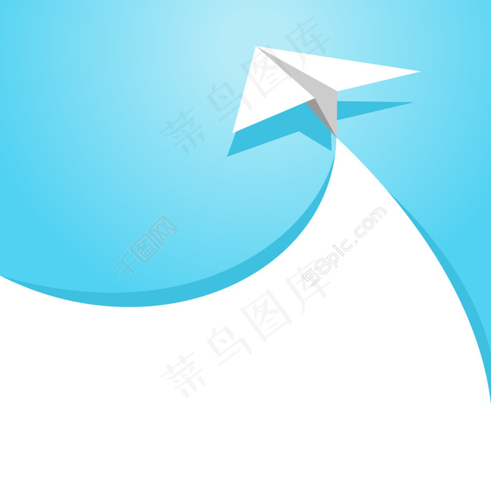 清新纸飞机背景矢量素材ai矢量模版下载