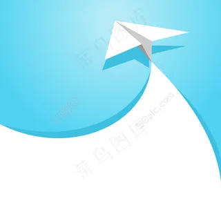 清新纸飞机背景矢量素材 清新纸飞机背景矢量素材