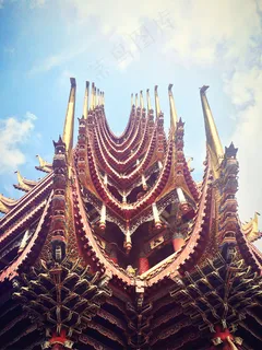 寺庙 天空 泰国风情图片 寺庙 天空 泰国风情图片
