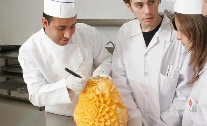 制作 水果 雕刻 学习 师傅 厨师...