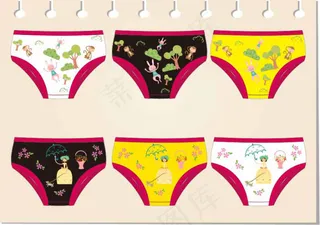 儿童内裤图案设计
