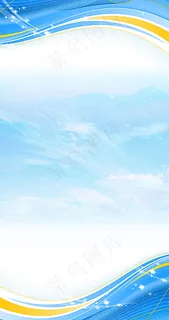 蓝色海报背景图片