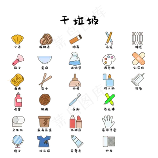 垃圾分类图标,免抠元素