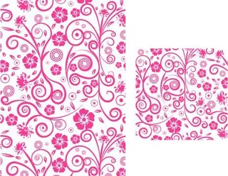 植物缤纷背景矢量图086