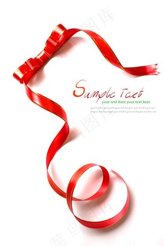 精美红丝带04—高清图片