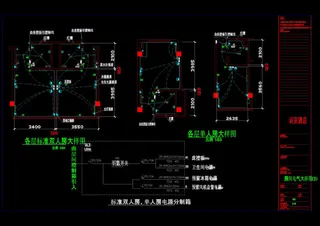 房间电气大样cad图纸