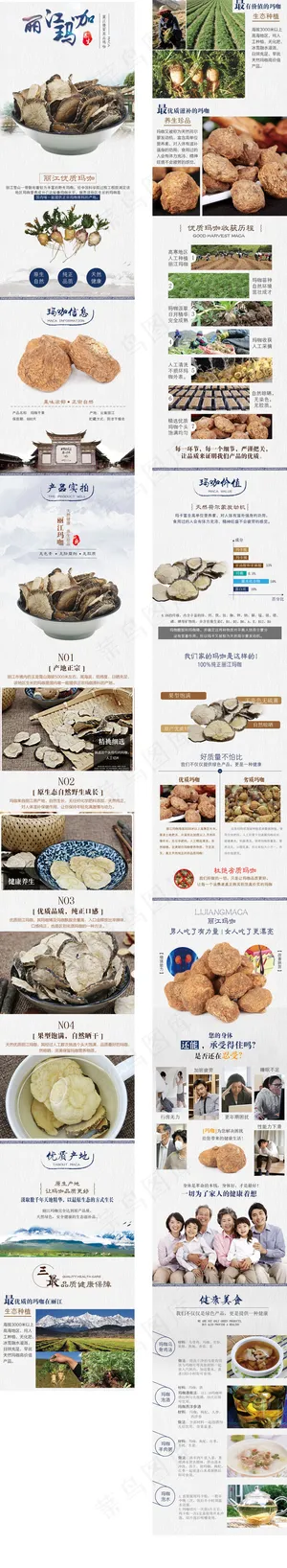 2018白色简洁玛卡详情模板设计