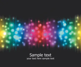 炫彩光效背景矢量素材