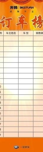 订车榜图片