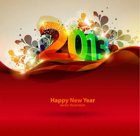 2013新年圣诞节背景矢量素材eps,ai矢量模版下载