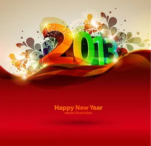 2013新年圣诞节背景矢量素材