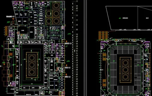 奥运摔跤馆 平面汇总