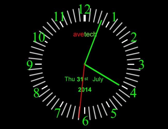 数字时钟网页素材