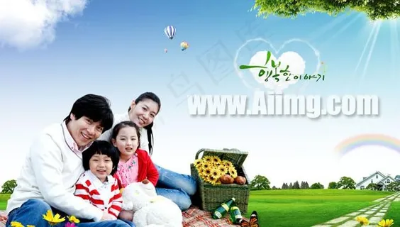 户外生活家庭PSD图片素材