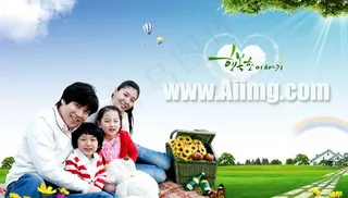 户外生活家庭PSD图片素材