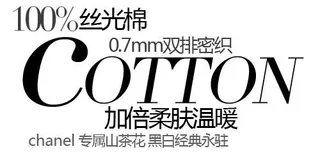 冬季丝光棉促销文字设计