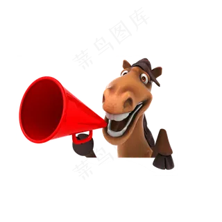 可爱卡通驴子动物电影海报素材