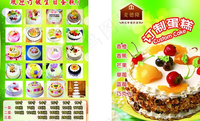 生日蛋糕海报