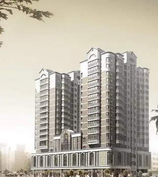 高层酒店式公寓建筑效果图－PSD分...