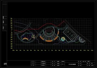 舟山某公园cad图纸素材