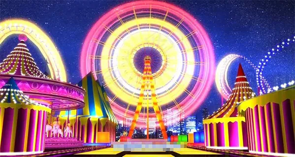 游乐场摩天轮动态视频素材 游乐场摩天轮动态视频素材