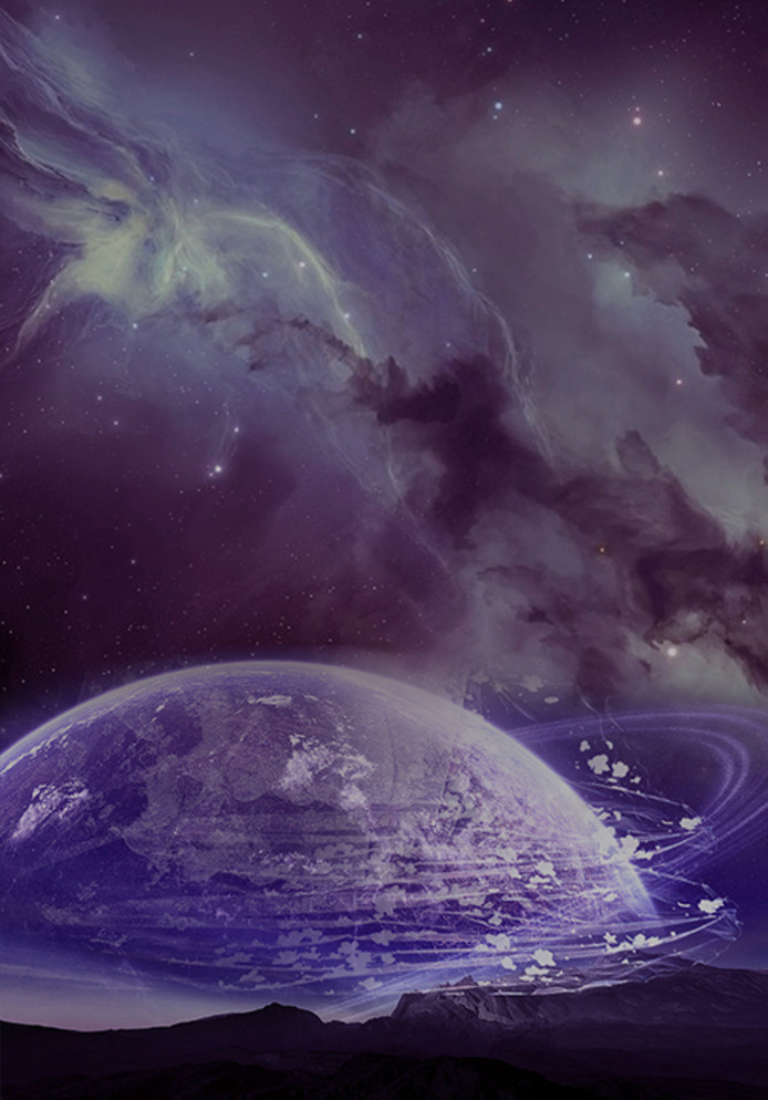 暗黑神秘璀璨星空图片