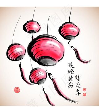 新年红灯笼