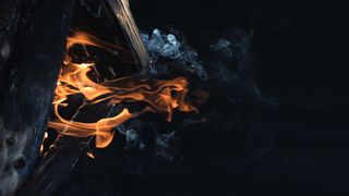 慢动作录像2股烧焦的日志 视频免费...