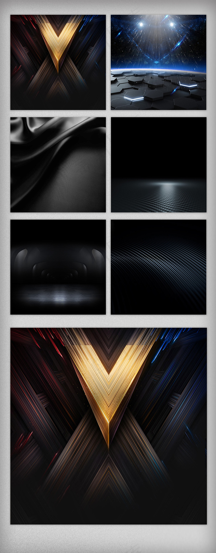 黑色大气科技淘宝主图质感素材免费背...