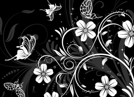 花朵 色彩 泼墨图片