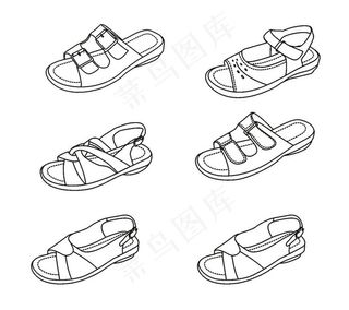 6款矢量外贸鞋图片