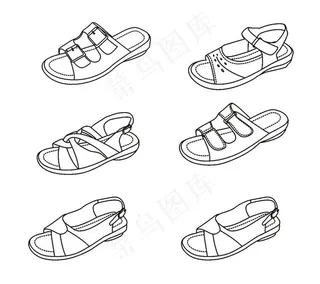 6款矢量外贸鞋图片