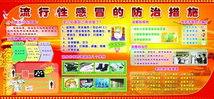 流行性感冒展板图片
