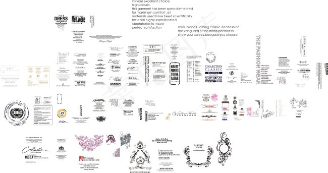 装饰素材 英文素材