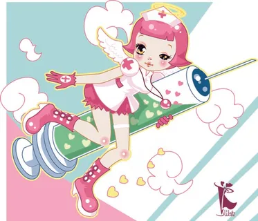 可爱女护士矢量