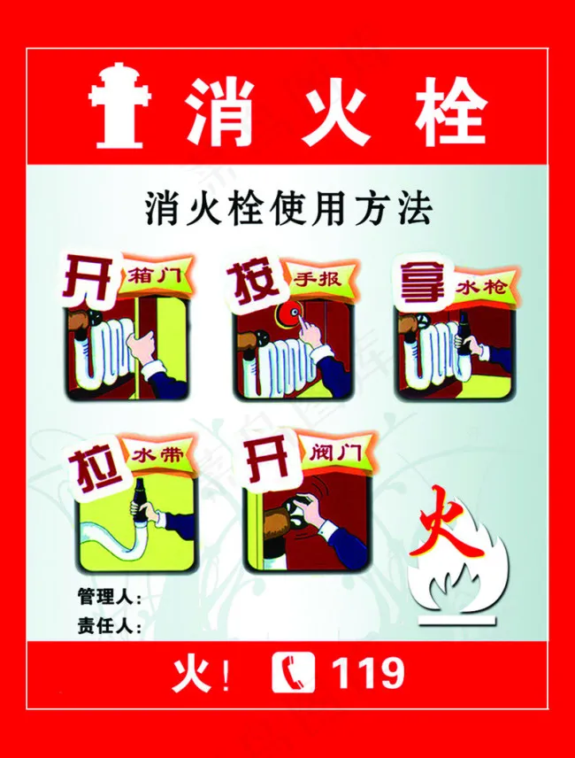 消火栓psd模版下载